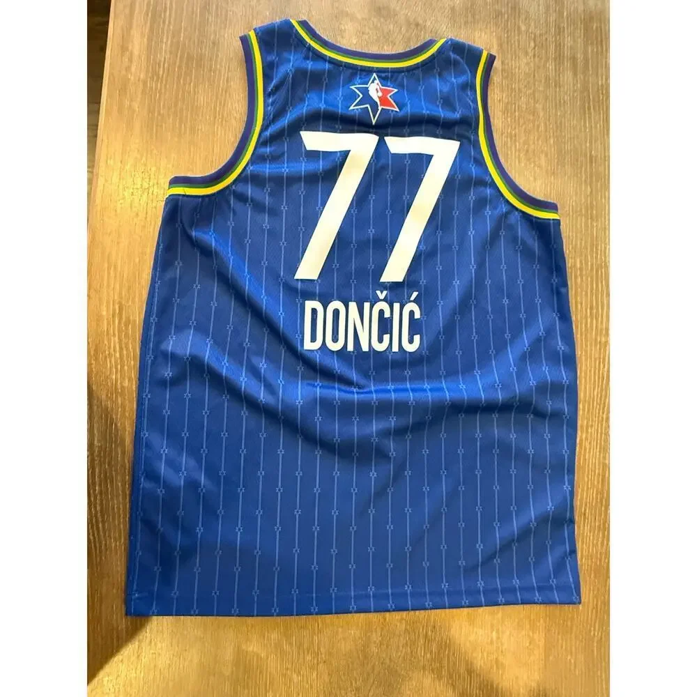 NBA All Star Luka Doncic #77 Jersey Top Nike Dri-Fit Air Jordan size L